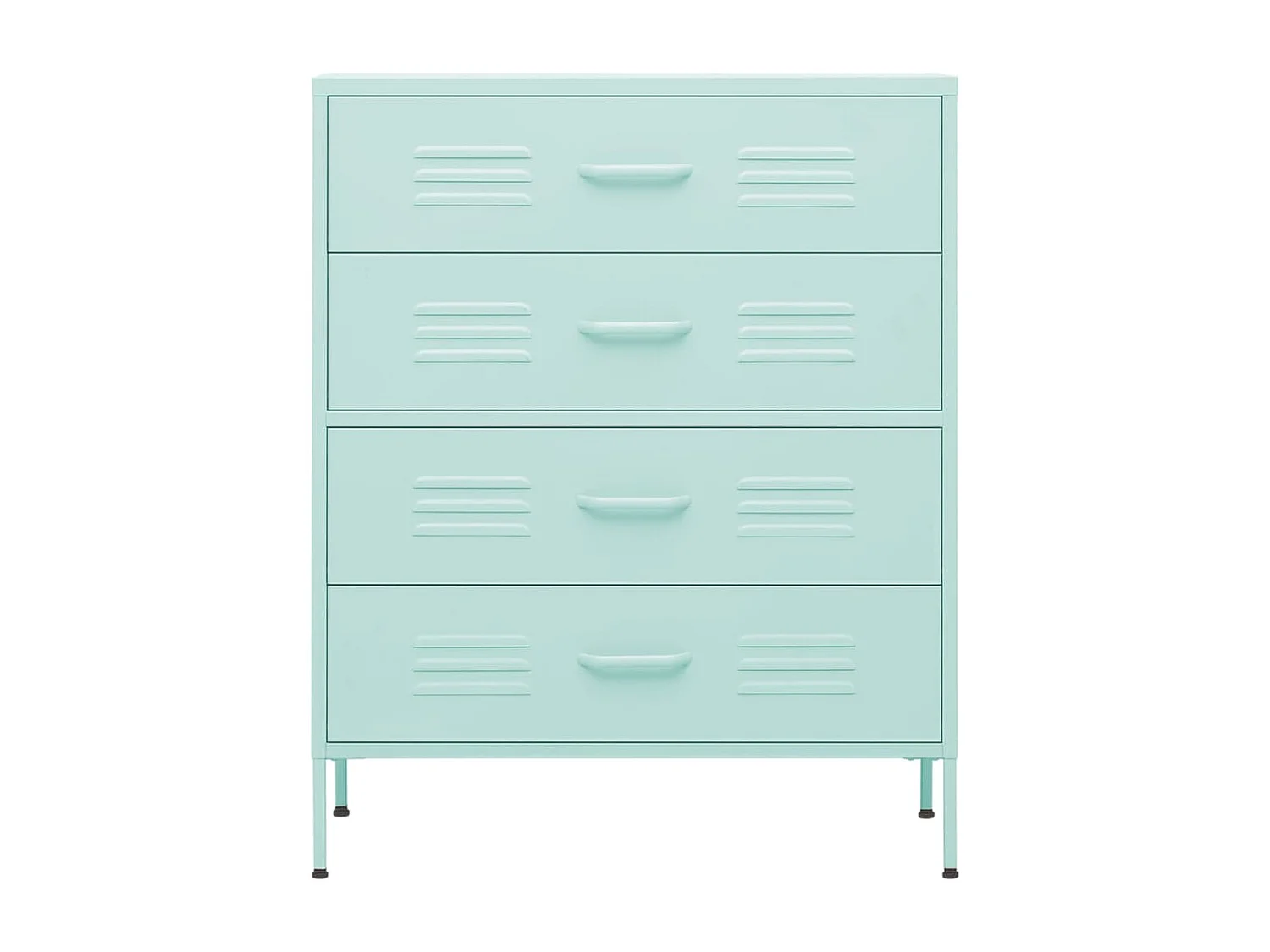 Commode Vert menthe 80x35x101,5 Acier