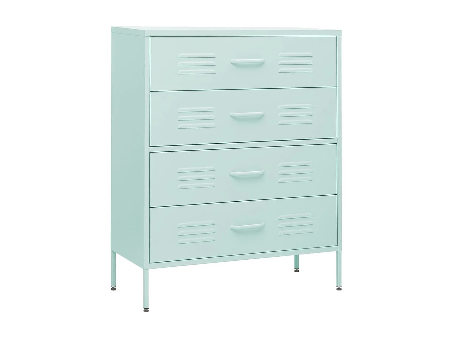 Commode Vert menthe 80x35x101,5 Acier