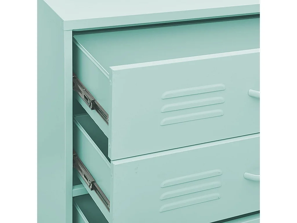 Commode Vert menthe 80x35x101,5 Acier