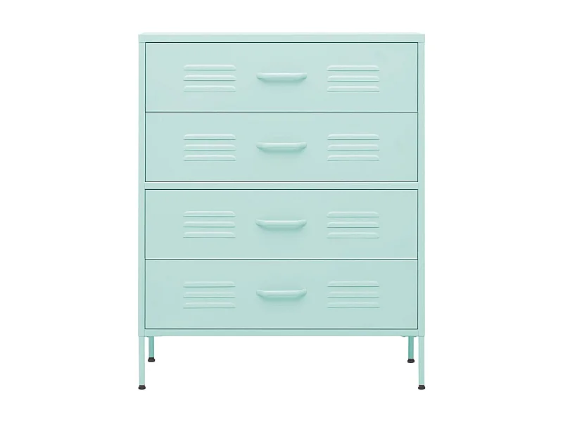 Commode Vert menthe 80x35x101,5 Acier