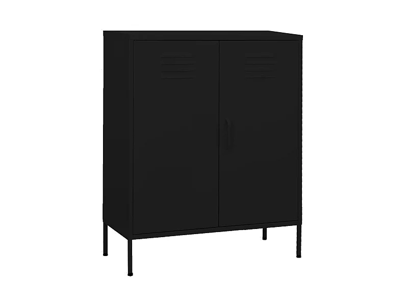 Armoire de rangement Noir 80x35x101,5 Acier 2