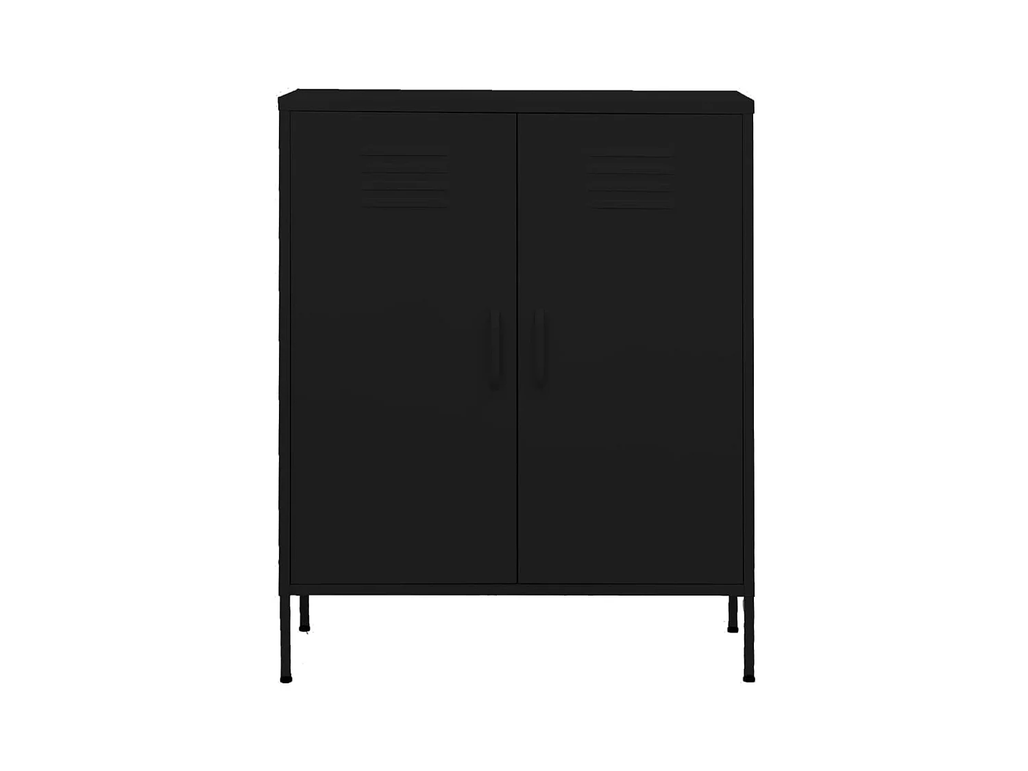 Armoire de rangement Noir 80x35x101,5 Acier 2