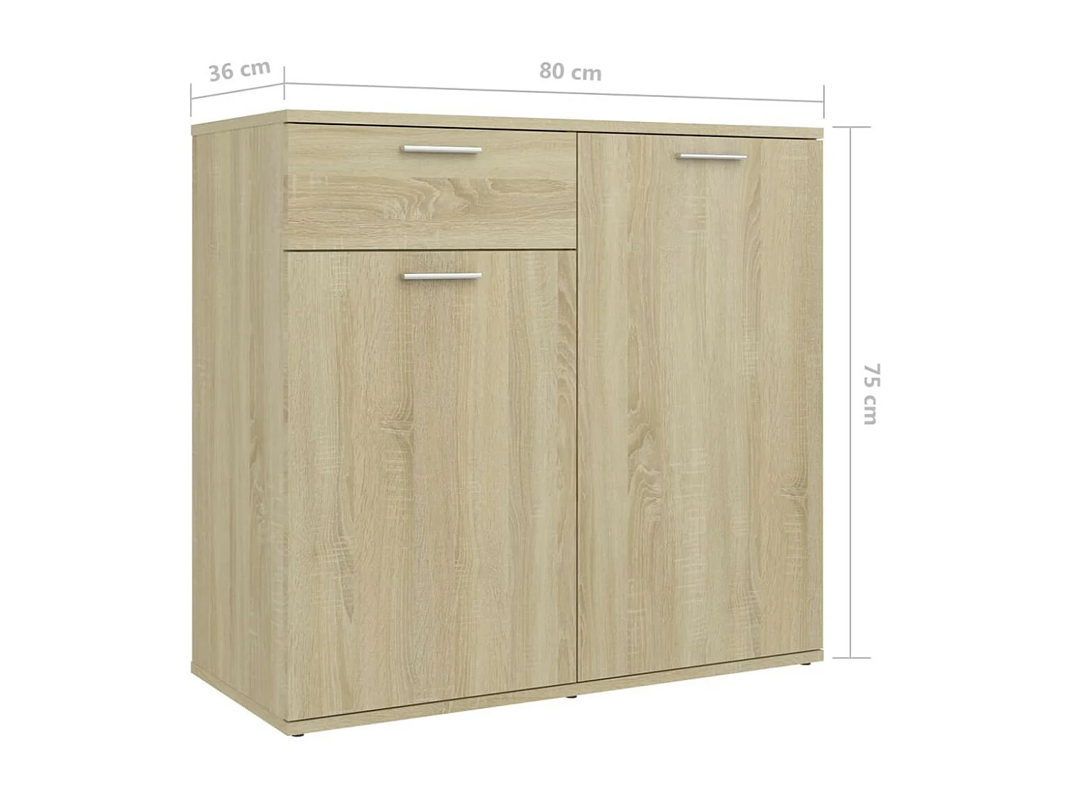 Buffet Chêne sonoma 80x36x75