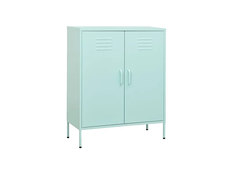 Armoire de rangement Vert menthe 80x35x101,5 Acier