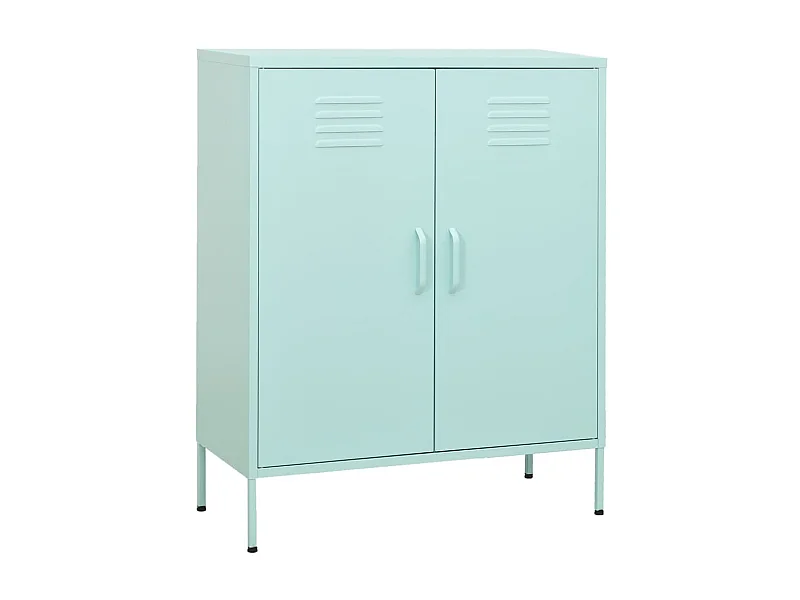 Armoire de rangement Vert menthe 80x35x101,5 Acier