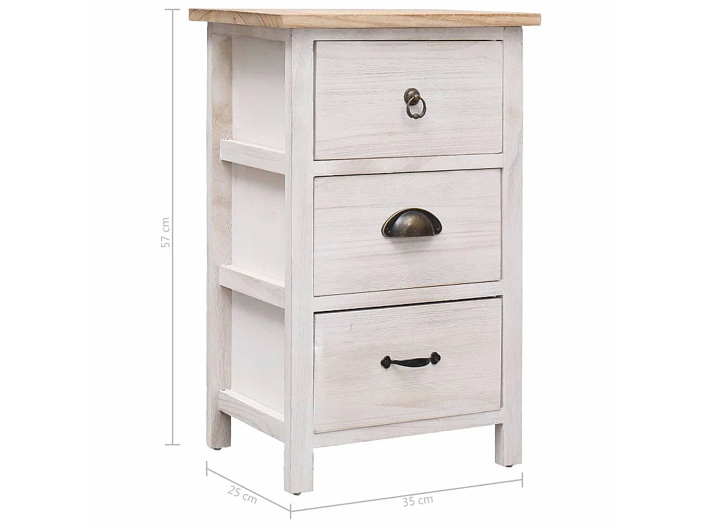 Armoire latérale 35 x 25x57 Bois de Paulownia