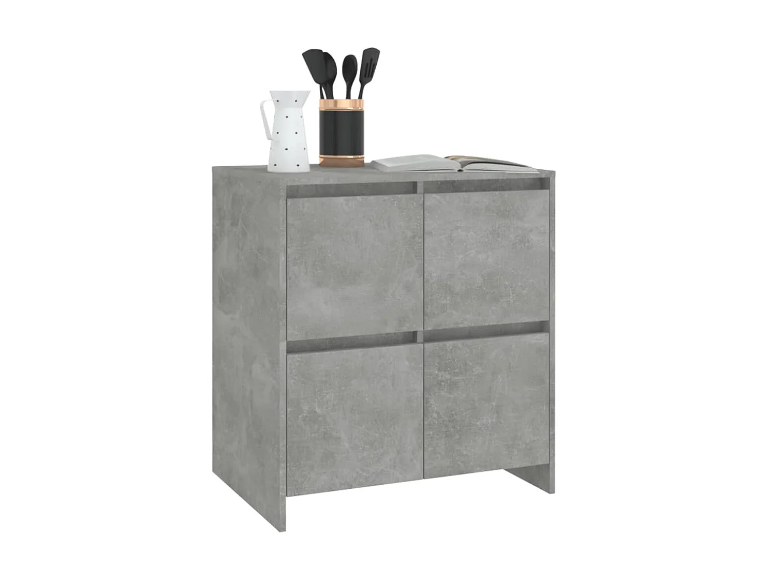 Petit rangement Gris béton 70x41x75