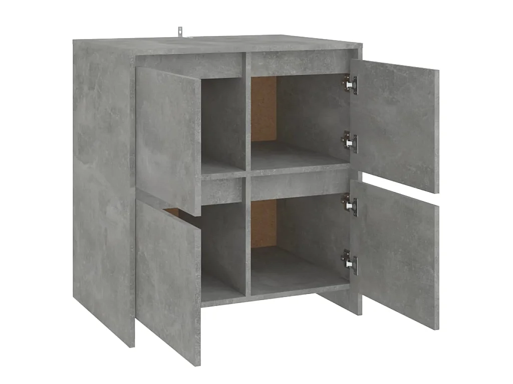 Petit rangement Gris béton 70x41x75