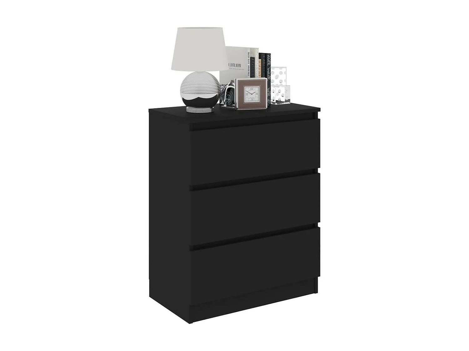 Commode Noir 60x35x76