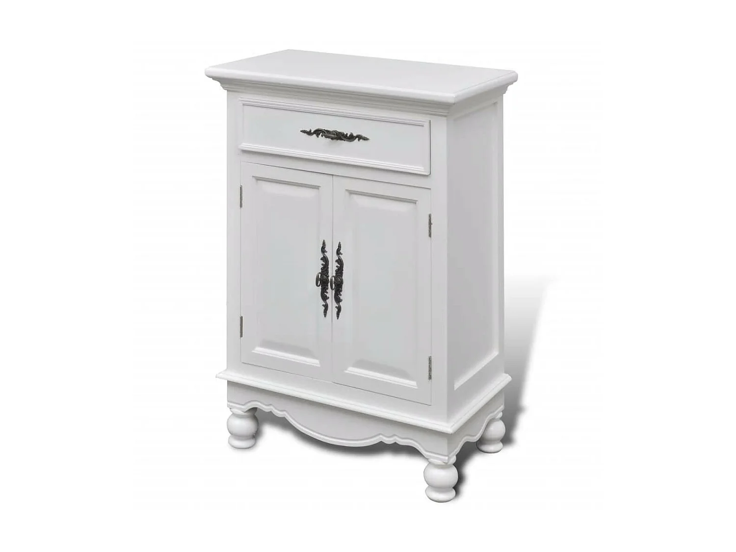 Rangement avec 2 portes et 1 tiroir Bois Blanc