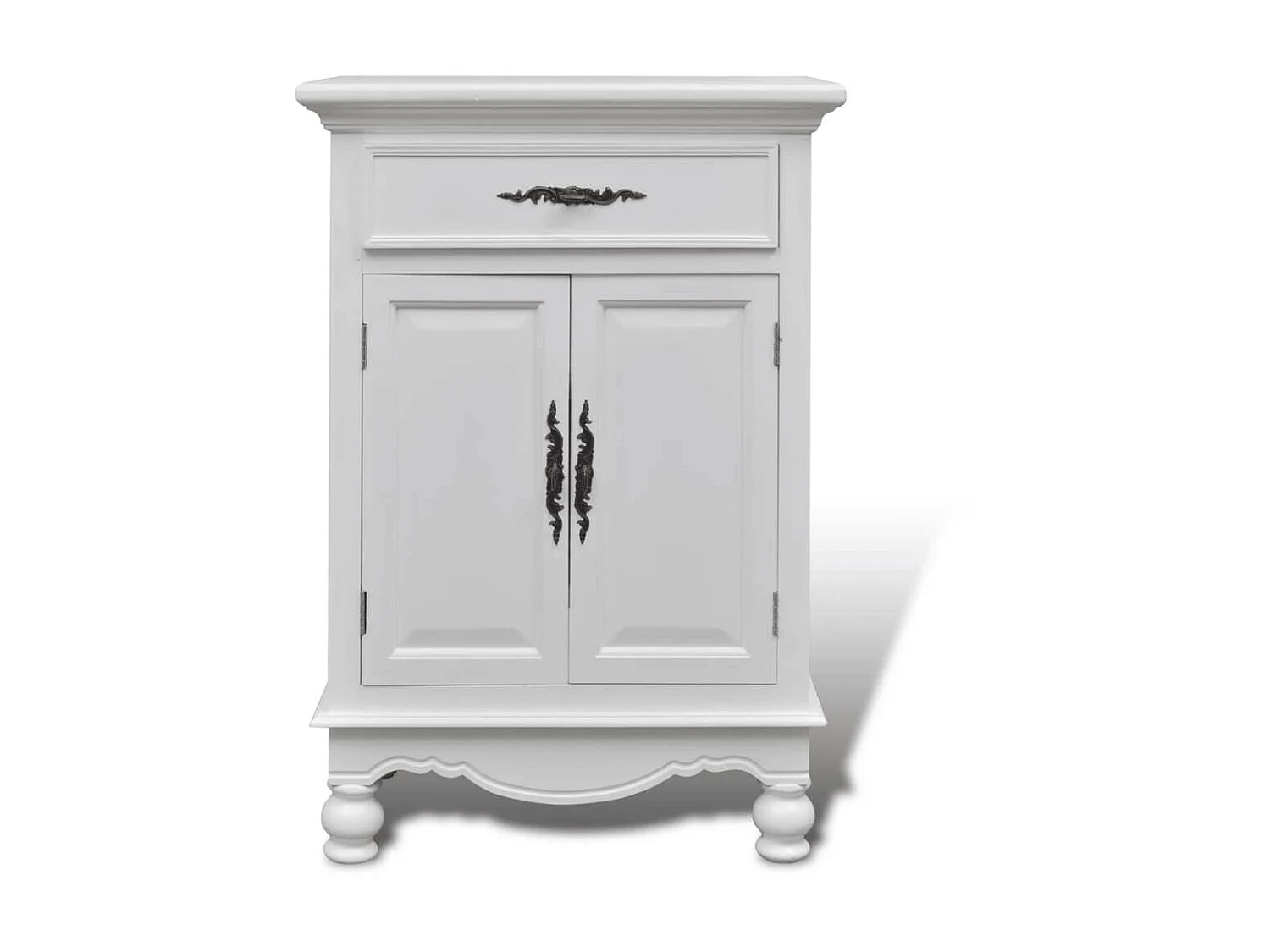 Rangement avec 2 portes et 1 tiroir Bois Blanc