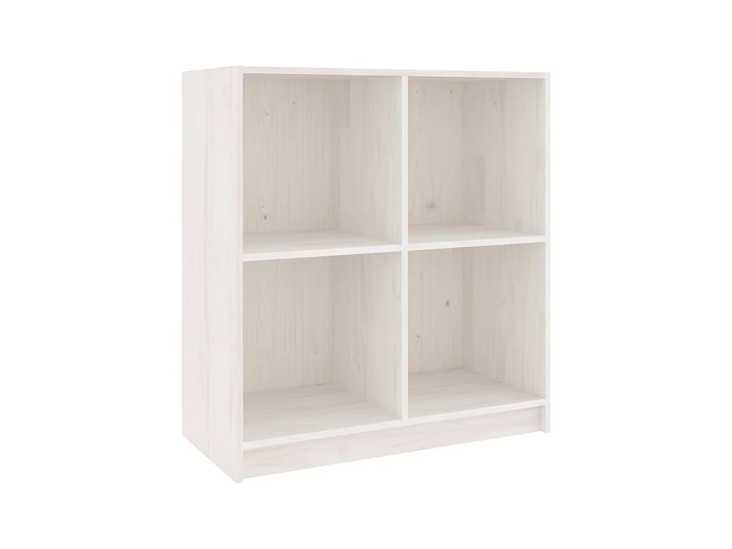 Dressoir 70x33x76 cm massief grenenhout wit