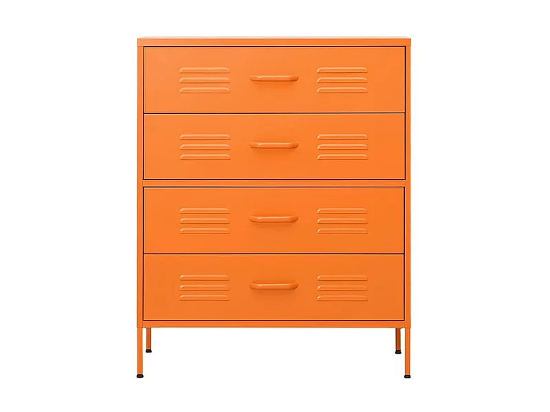 Commode Orange 80x35x101,5 Acier