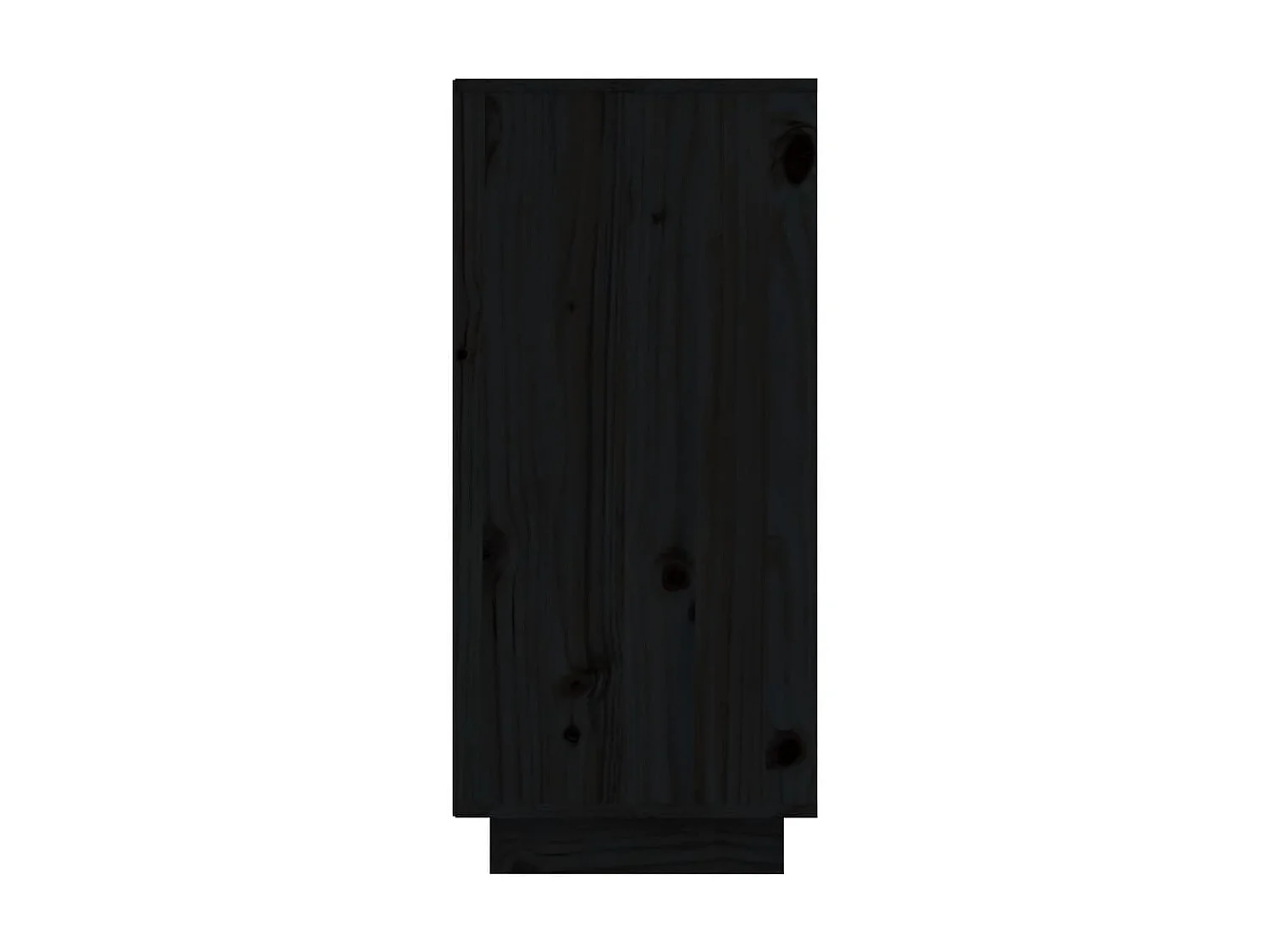 Buffet Noir 60x34x75 Bois massif de pin