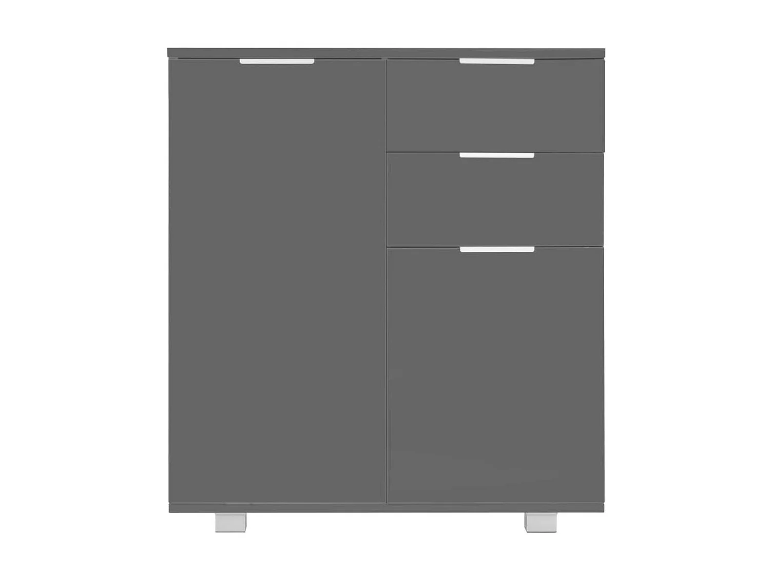 Buffet Gris brillant 71 x 35x76