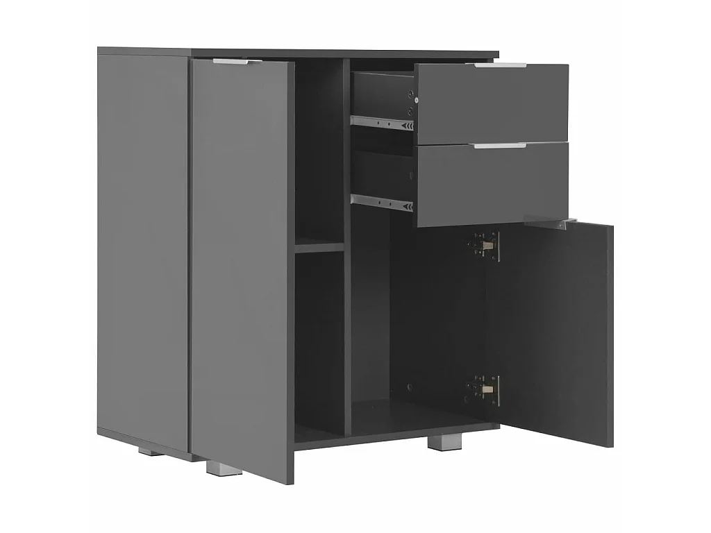 Buffet Gris brillant 71 x 35x76