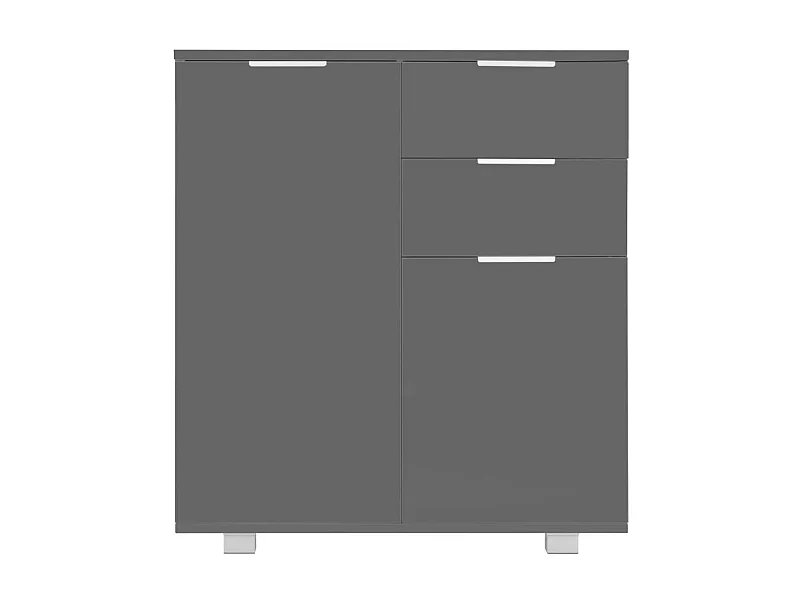 Buffet Gris brillant 71 x 35x76