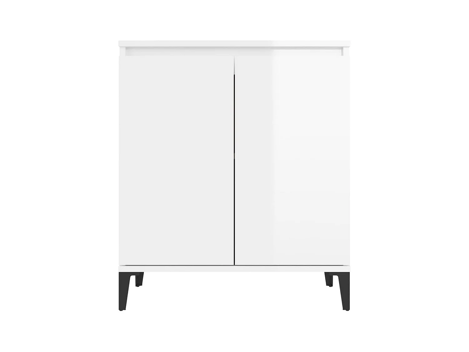Commode Blanc brillant 60x35x70