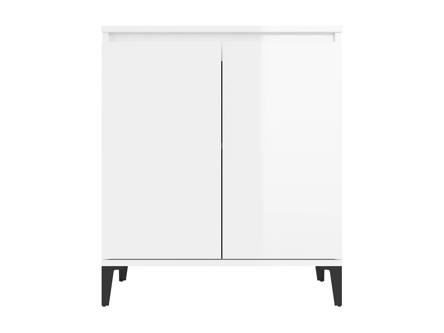 Commode Blanc brillant 60x35x70