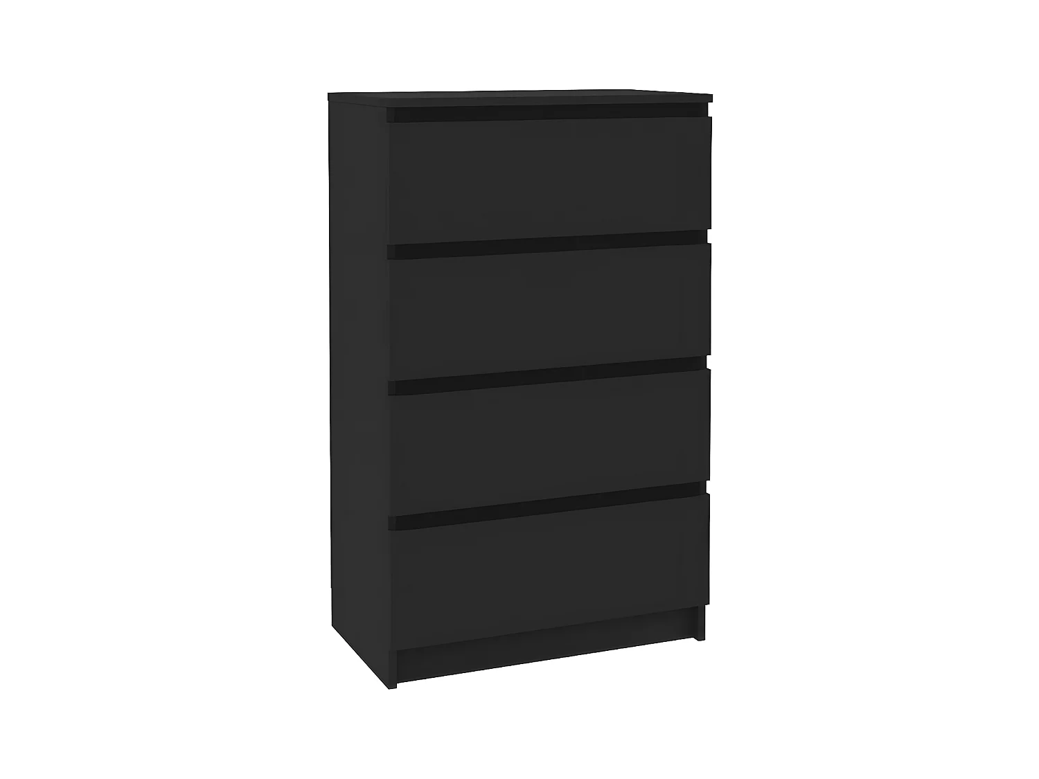 Commode 4 tiroirs bois noir Agency