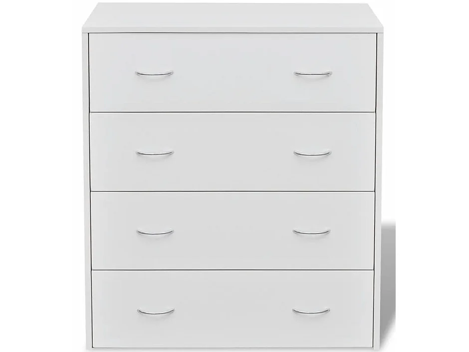 Commode 4 tiroirs bois blanc Chickie