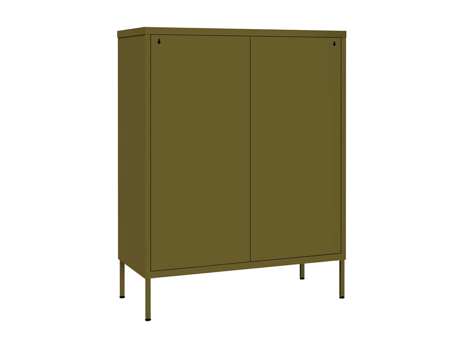 Armoire à tiroirs Vert olive 80x35x101,5 Acier
