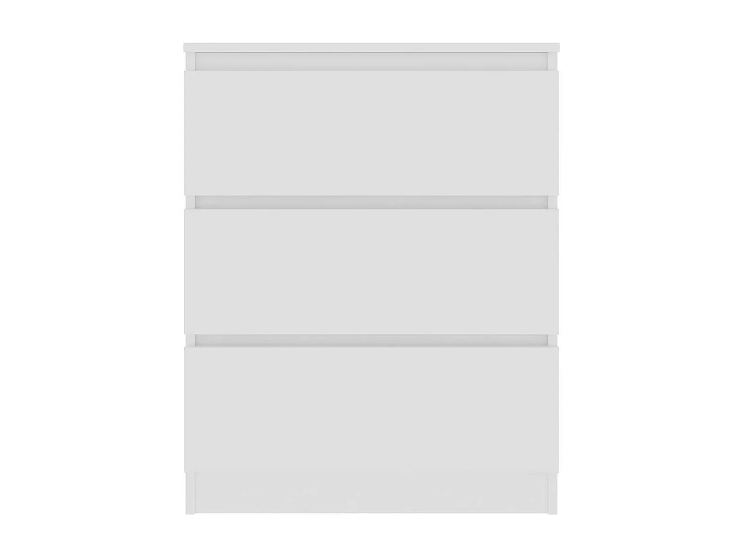 Commode blanche 3 tiroirs 60x35x76