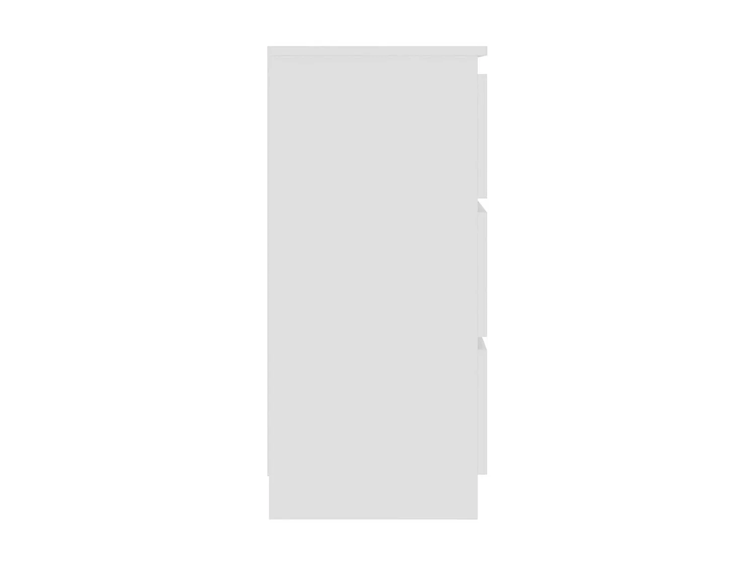 Commode blanche 3 tiroirs 60x35x76