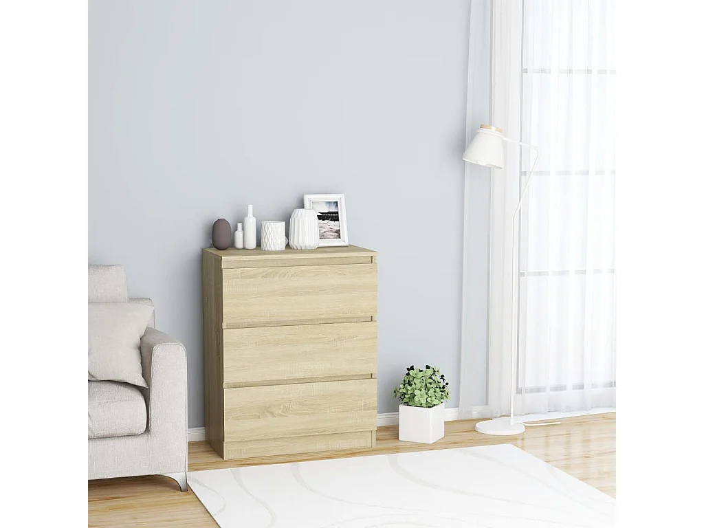 Commode Chêne sonoma 60x35x76