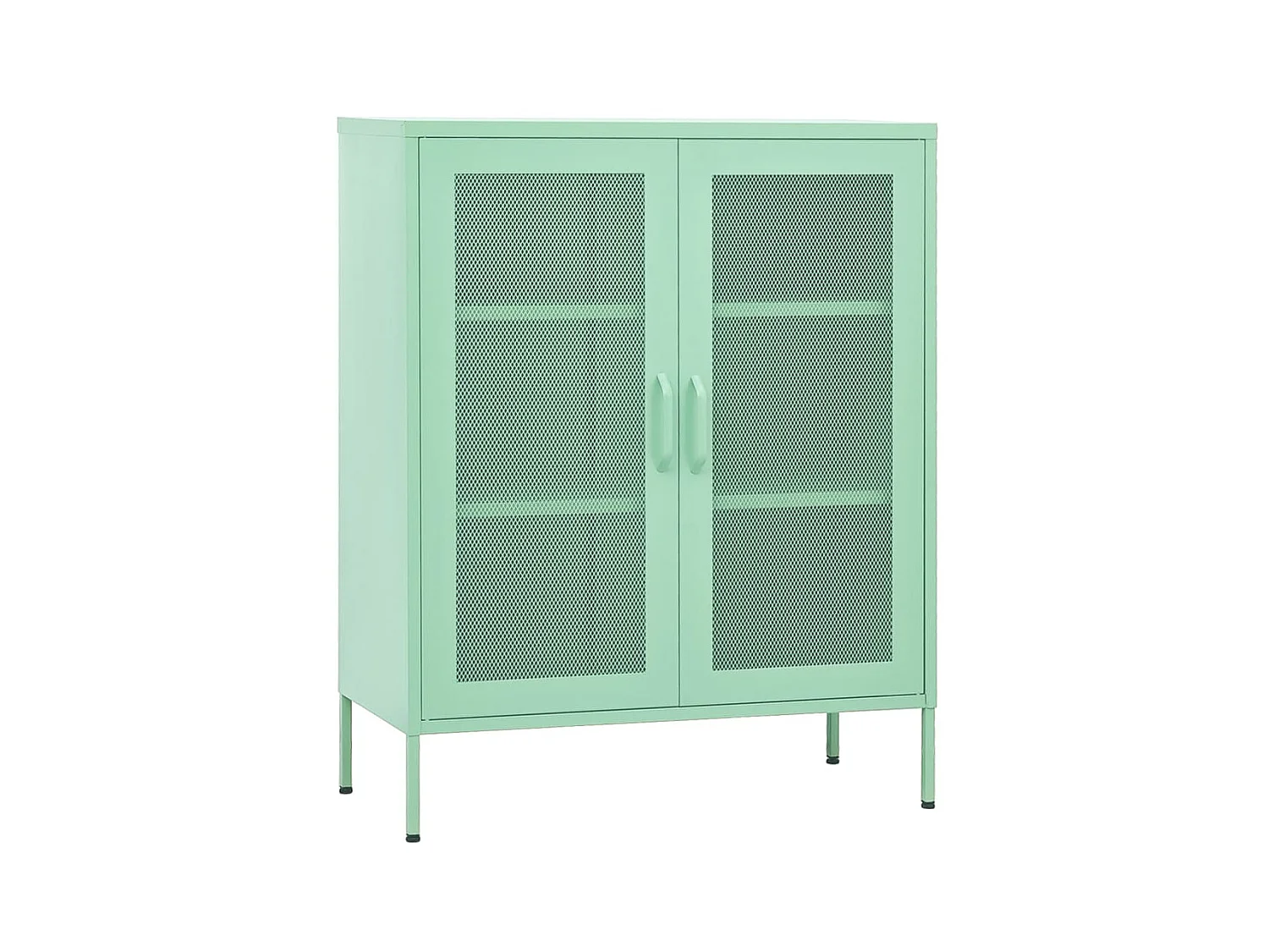 Armoire de rangement Vert menthe 80x35x101,5 Acier 3