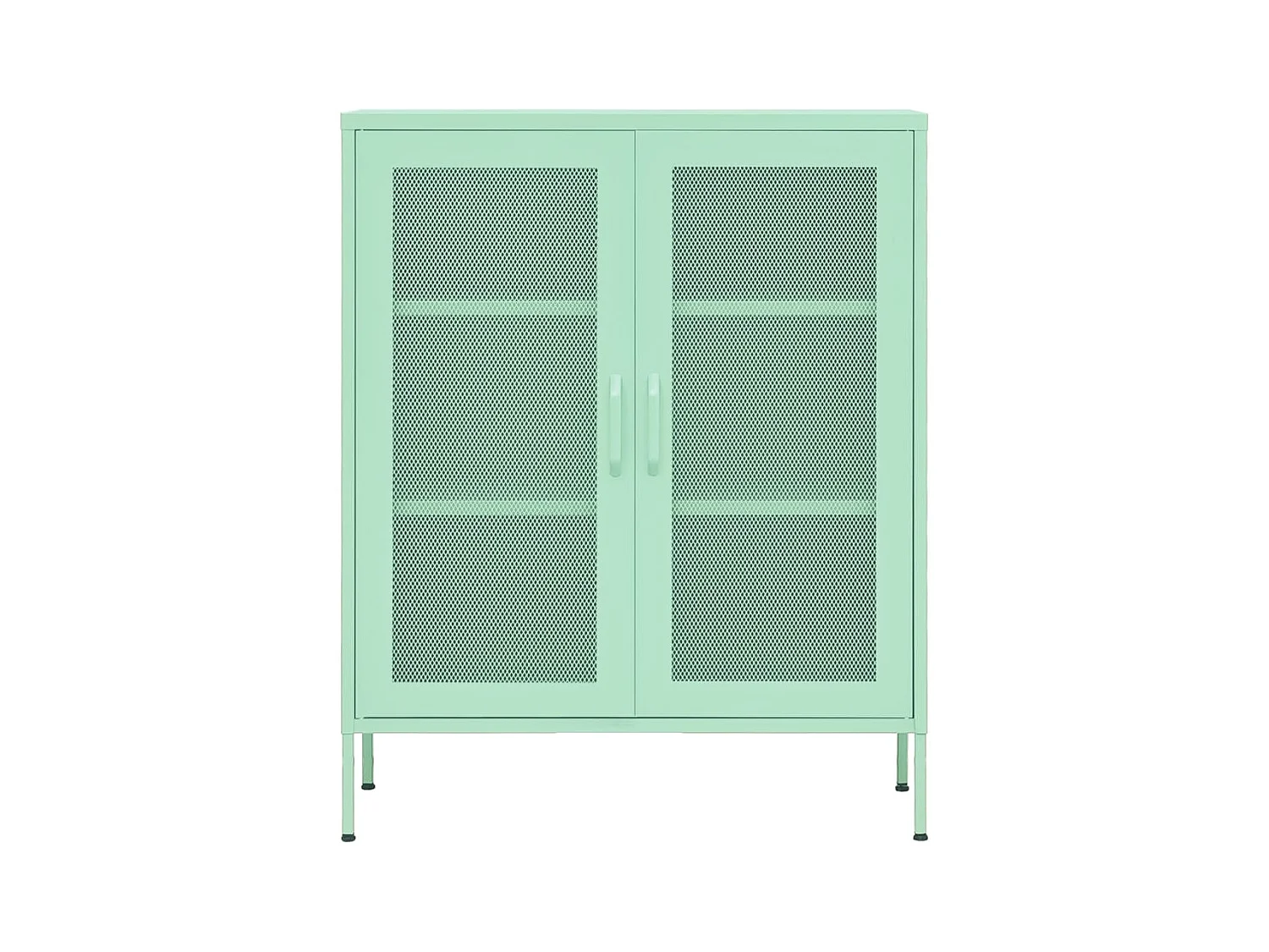 Armoire de rangement Vert menthe 80x35x101,5 Acier 3