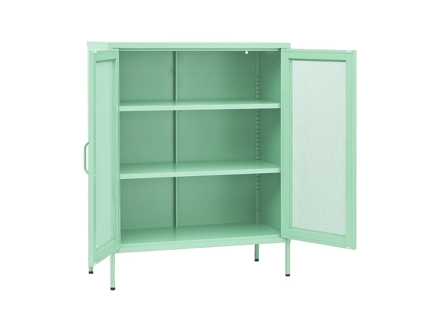 Armoire de rangement Vert menthe 80x35x101,5 Acier 3