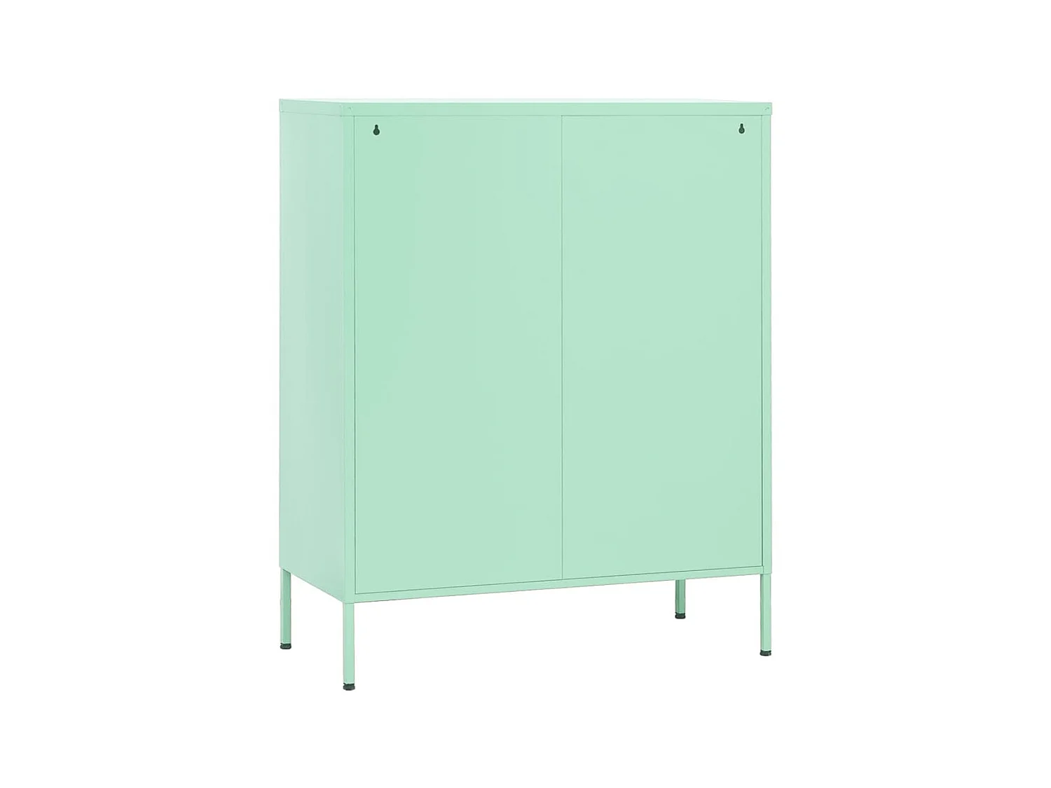 Armoire de rangement Vert menthe 80x35x101,5 Acier 3