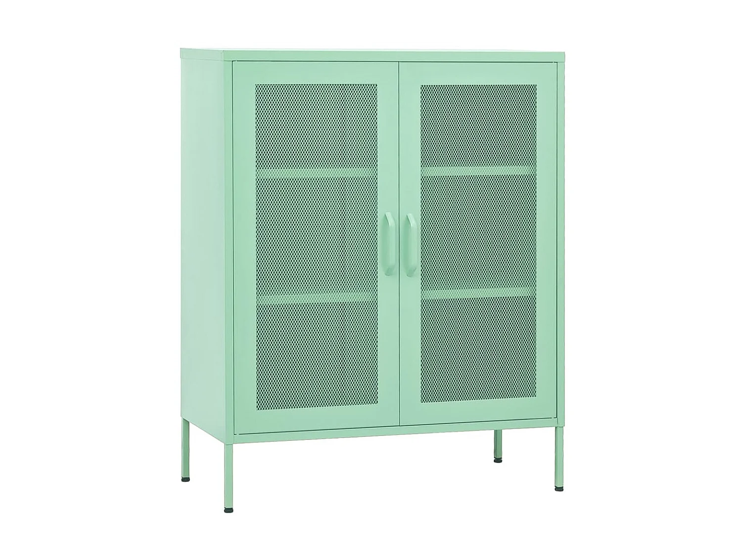Armoire de rangement Vert menthe 80x35x101,5 Acier 3