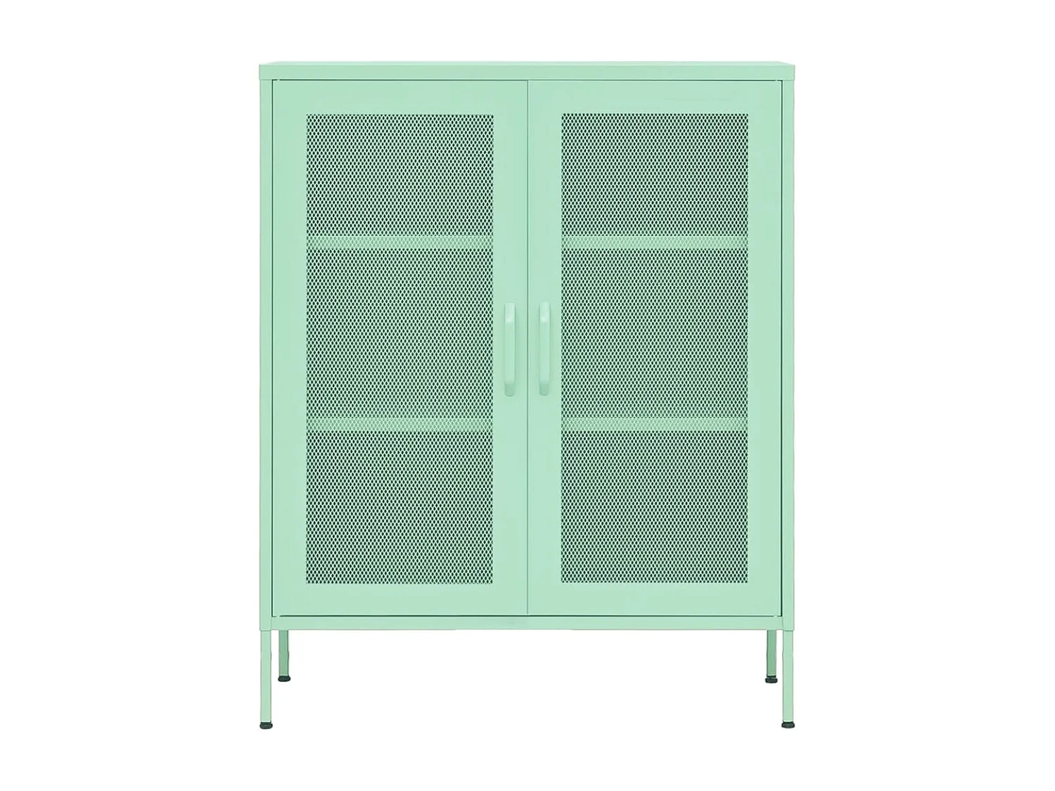 Armoire de rangement Vert menthe 80x35x101,5 Acier 3