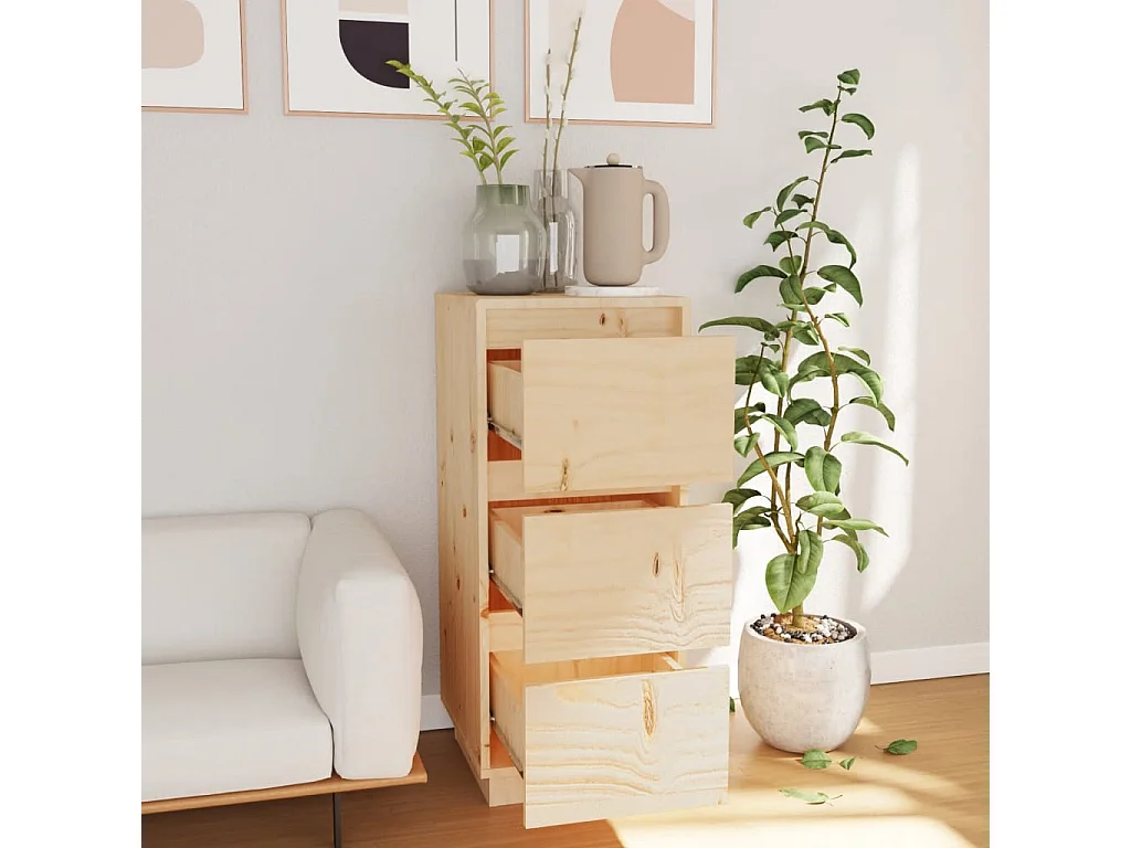 Buffet 32x34x75 Bois massif de pin