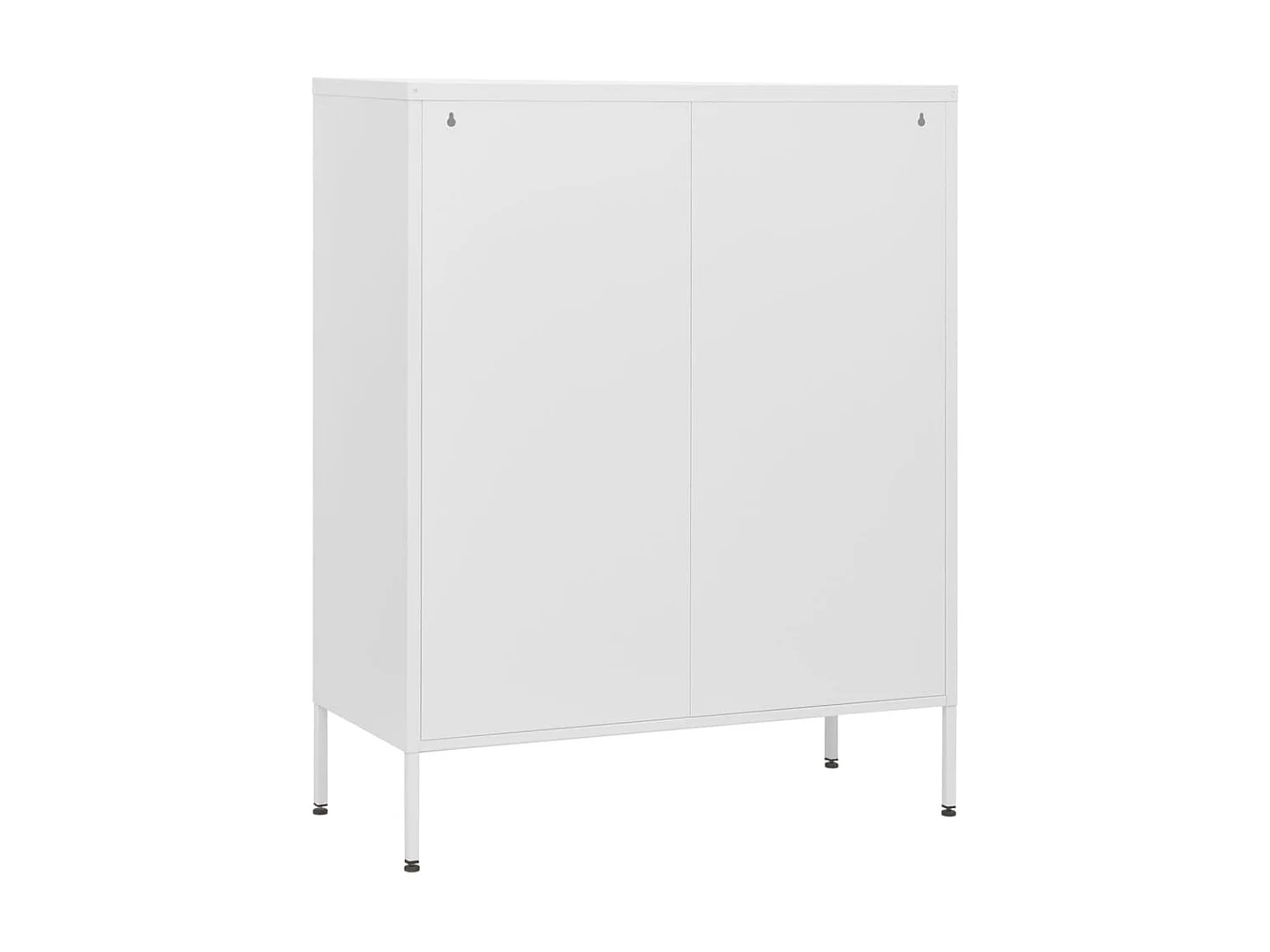 Commode Blanc 80x35x101,5 Acier