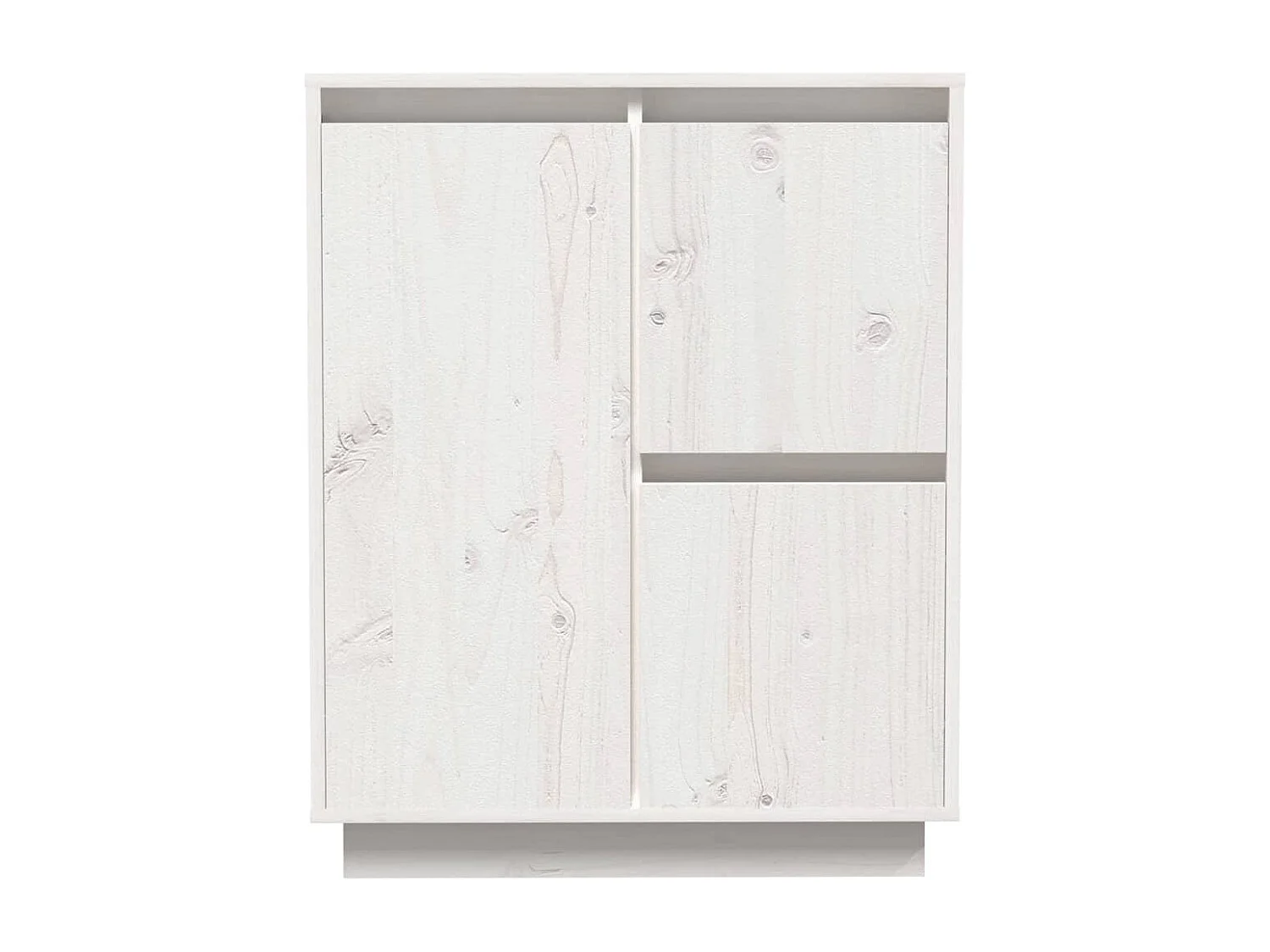 Commode blanche 60x34x75 Bois massif de pin Vimo