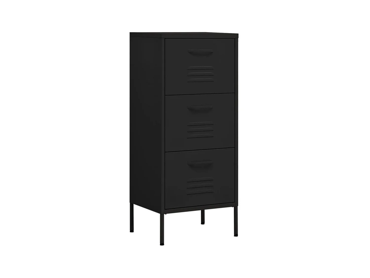 Armoire de rangement Noir 42,5x35x101,5 Acier
