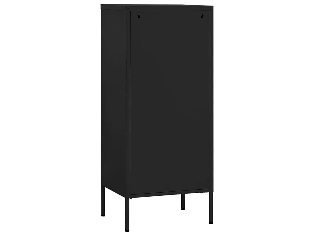 Armoire de rangement Noir 42,5x35x101,5 Acier