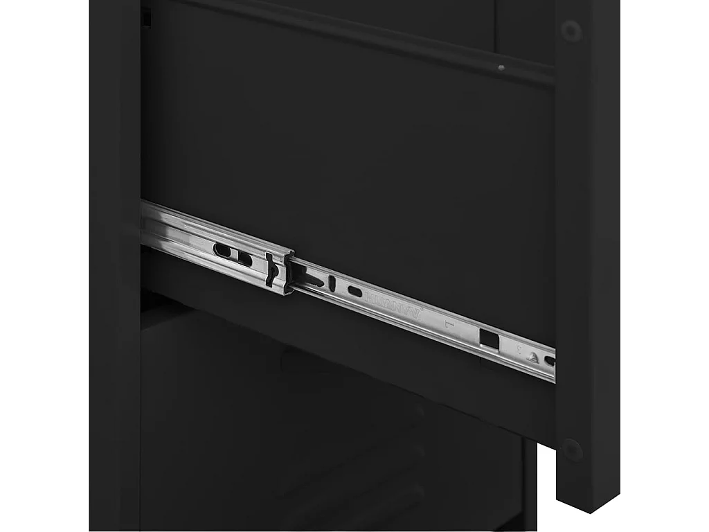 Armoire de rangement Noir 42,5x35x101,5 Acier