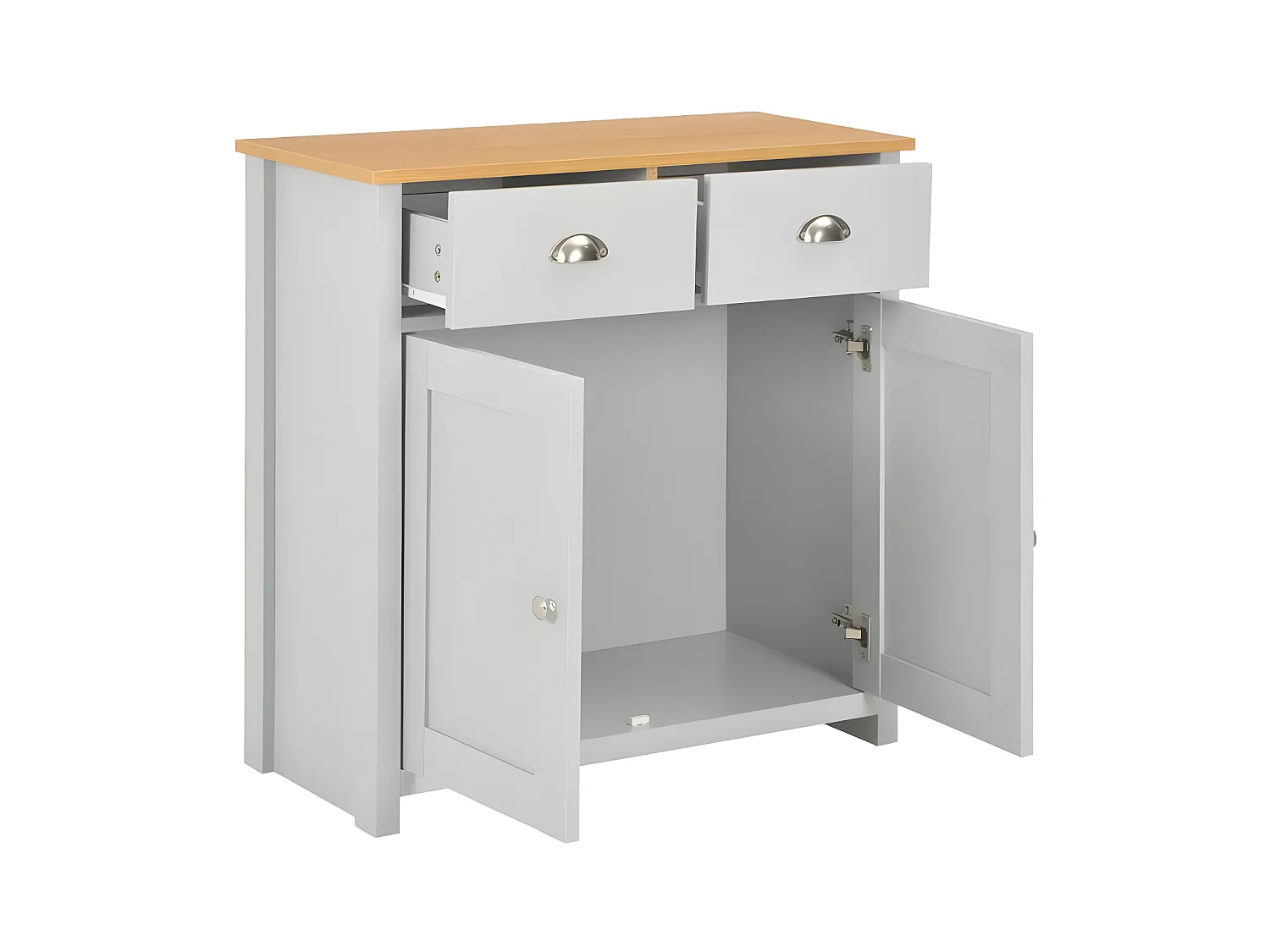 Aparador gris 79x35x81 cm