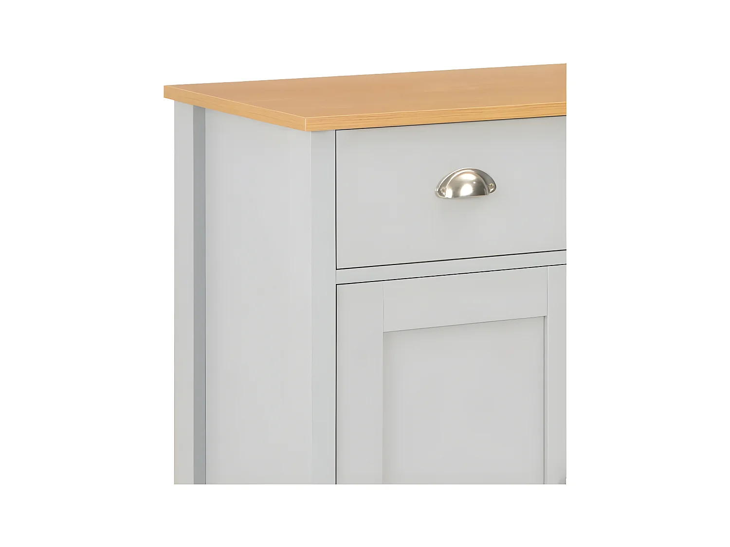 Aparador gris 79x35x81 cm