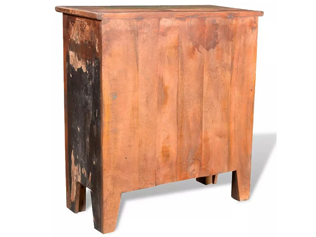 Armoire avec 4 tiroirs Bois massif de récupération