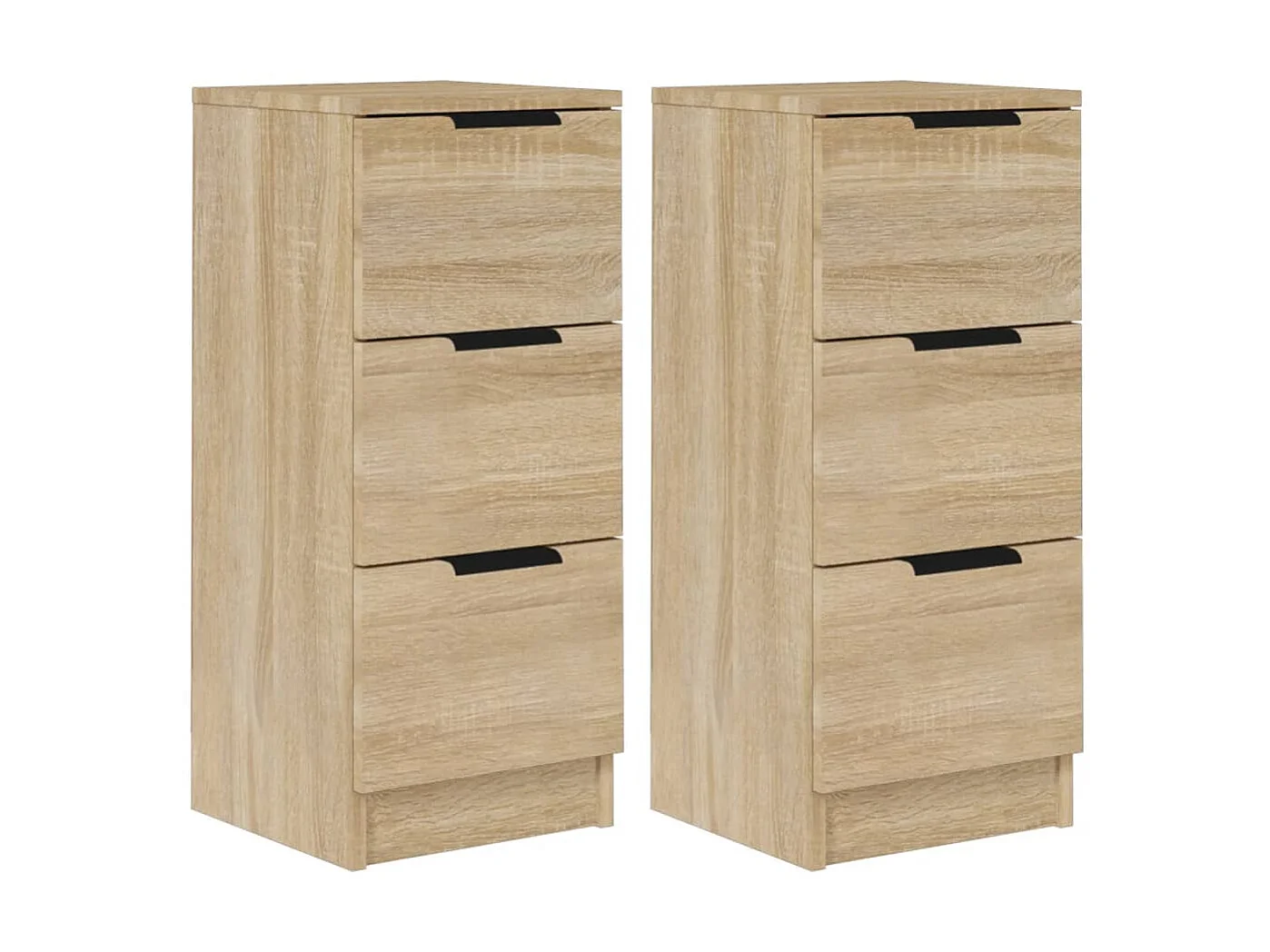 Buffets 2 pcs Chêne Sonoma 30x30x70 Bois d'ingénierie