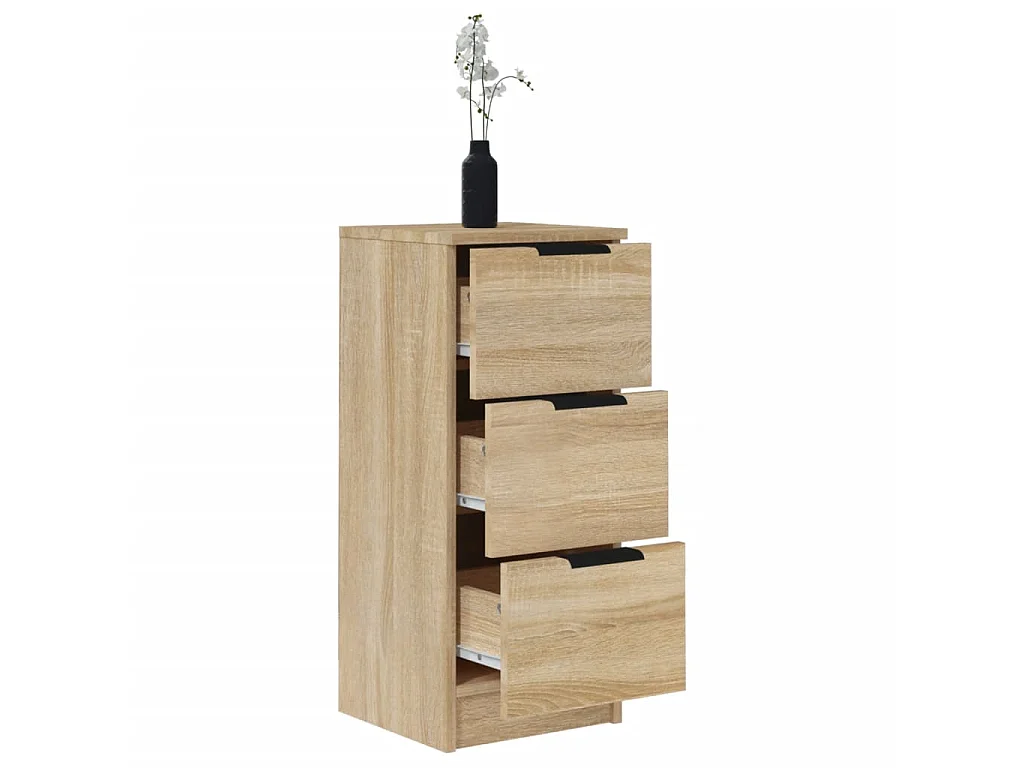 Buffets 2 pcs Chêne Sonoma 30x30x70 Bois d'ingénierie