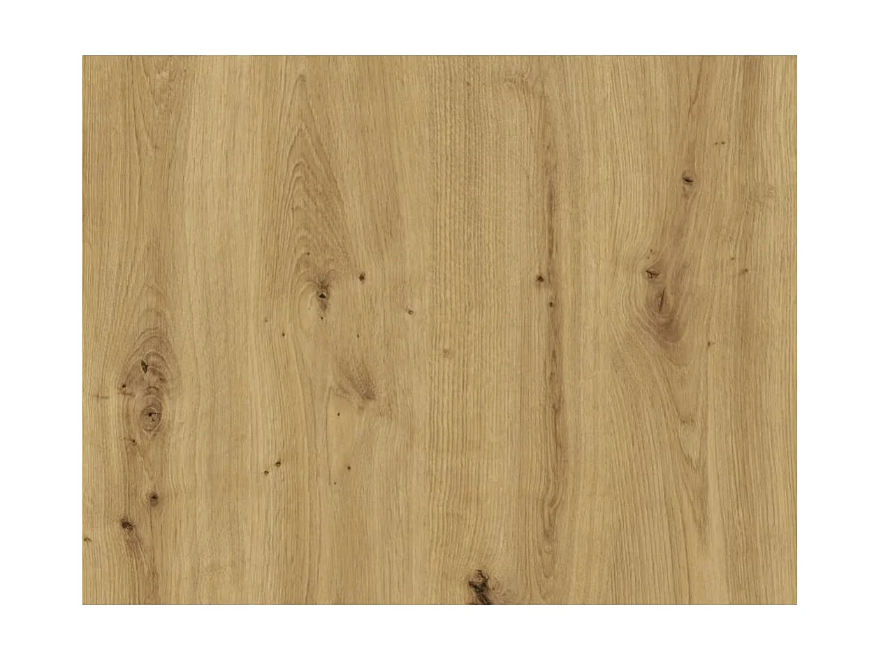 FMD Commode avec 5 compartiments ouverts Chêne artisanal Acier foncé