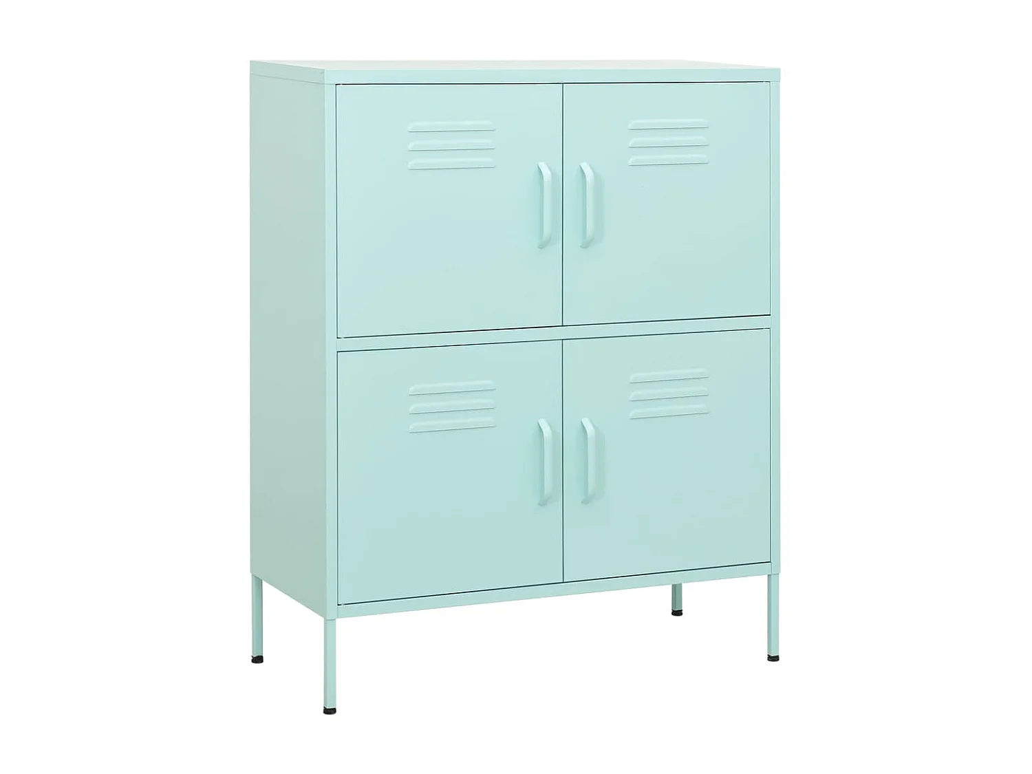 Armoire de rangement Vert menthe 80x35x101,5 Acier 2