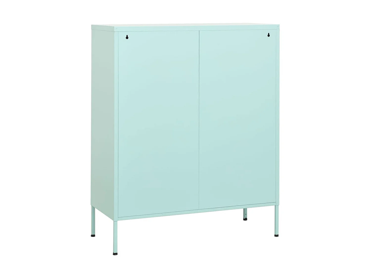 Armoire de rangement Vert menthe 80x35x101,5 Acier 2