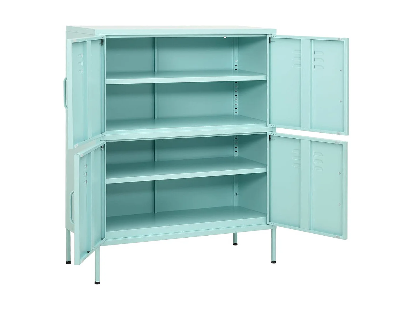 Armoire de rangement Vert menthe 80x35x101,5 Acier 2